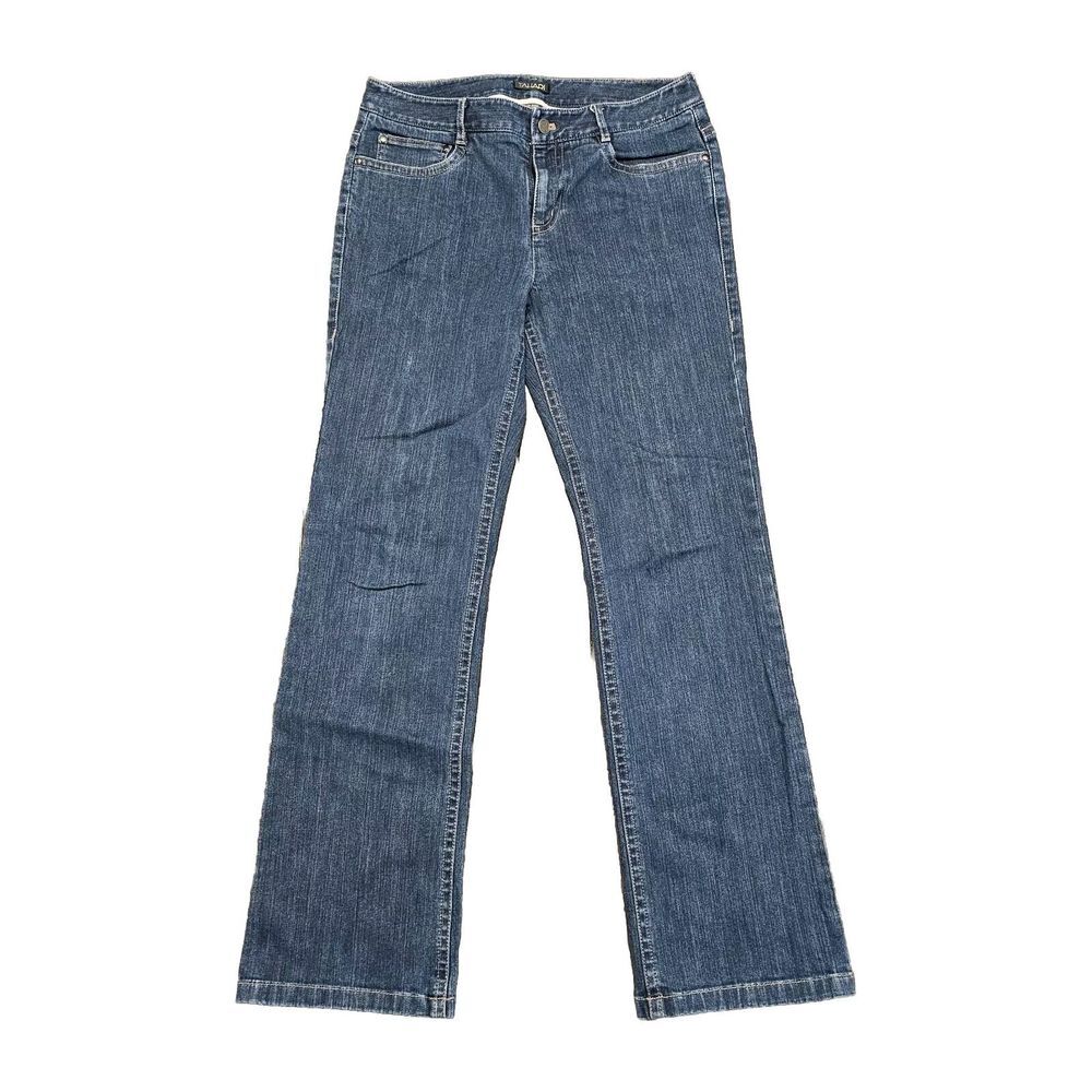 Tahari VTG Mid Rise Boot Cut Jeans Stretch Dark Blue Denim (See Desc. For‎ Size)